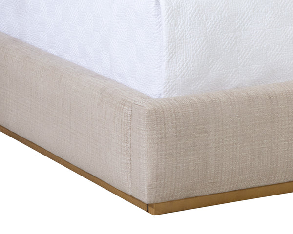 DANBURY BED - KING - NAYA CHECK CREAM