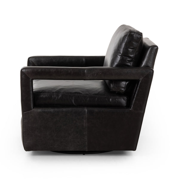 Olson Swivel Chair In Sonoma Black