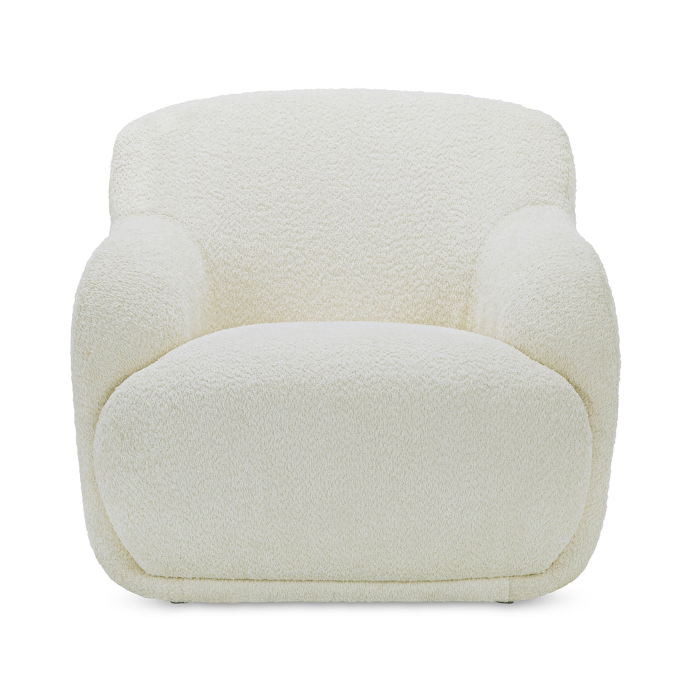 Stevie Lounge Chair in Cream Upholstery