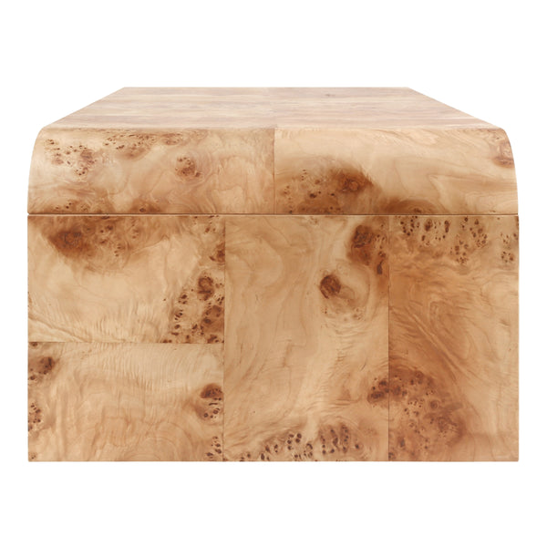 Adriel Burl Wood Coffee Table, Natural Burl