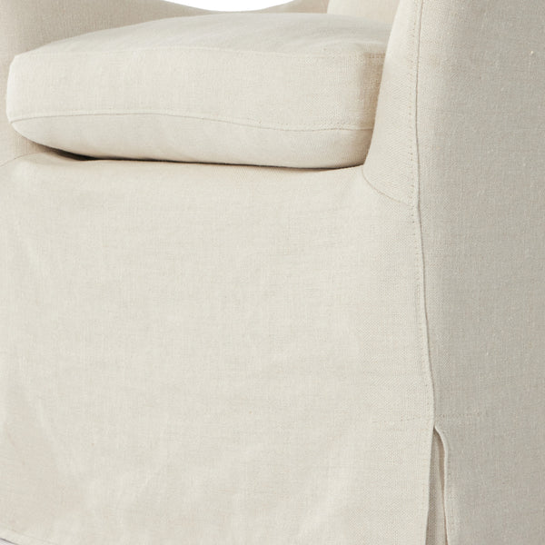 Monette Slipcover Dining Chair In Natural