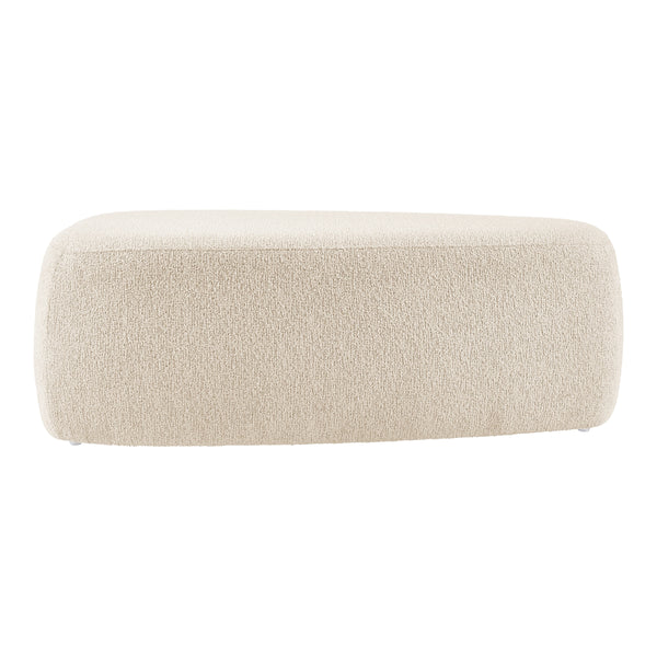 Carlese Boucle Big Ottoman, Palladian Beige