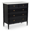 Eleanor 5-Drawer Chest Black Mango Wood
