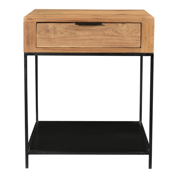 Joliet Side Table Natural Teak with Drawer
