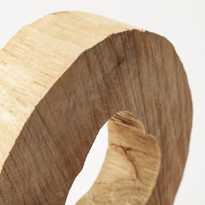 Ironwood II (Small) 13L x 4W Natural Wooden Circular Object