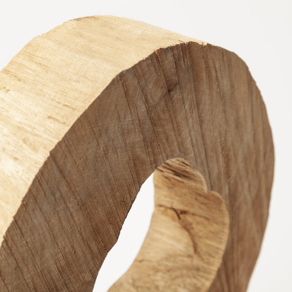 Ironwood II (Small) 13L x 4W Natural Wooden Circular Object