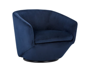 Treviso Swivel Armchair - Metropolis Blue