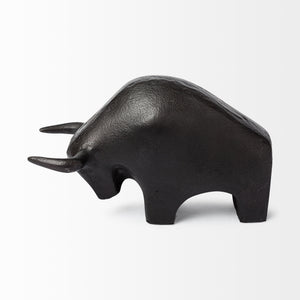 Tauro II 9L x 4W Black Cast Aluminum Raging Bull