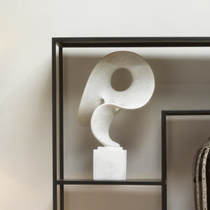 Obscure Resin Decorative Table Object, White