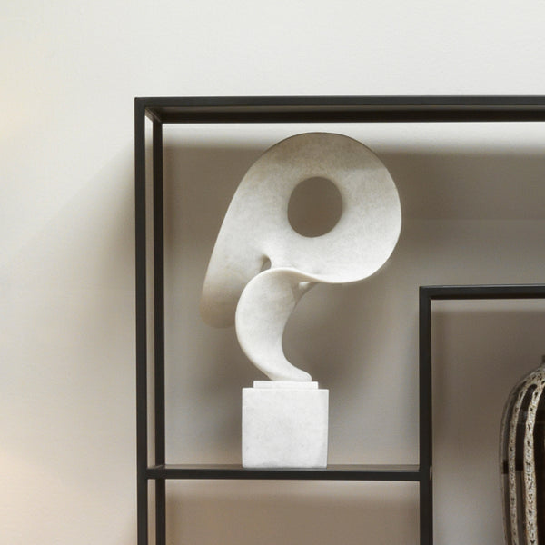 Obscure Resin Decorative Table Object, White