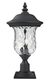 Armstrong Outdoor Post Mount Light in Black Finish