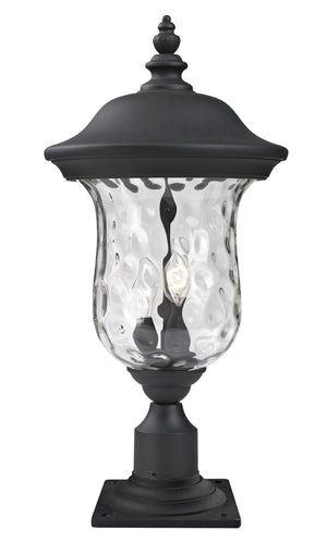 Armstrong Outdoor Post Mount Light in Black Finish