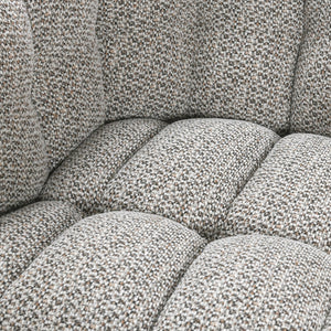 Walter Upholstered Swivel Chair in Heathered Gray