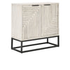 Flint Solid Wood Cabinet in Coastal White
