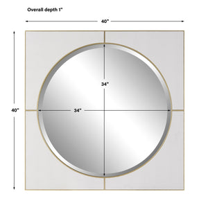 Cyprus White Square Mirror