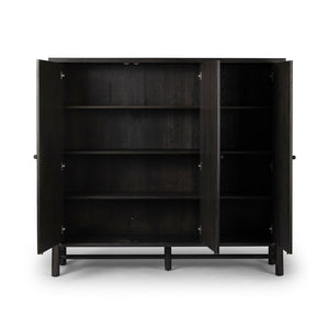 Renaud 3-Door Cabinet - Charcoal Oak Veneer