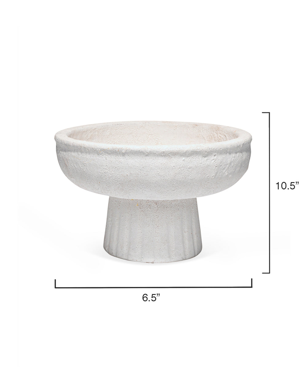 Aegean Ceramic Pedestal Decorative Bowl, Small