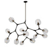 Organic JA14022VB Chandelier in Vintage Brass