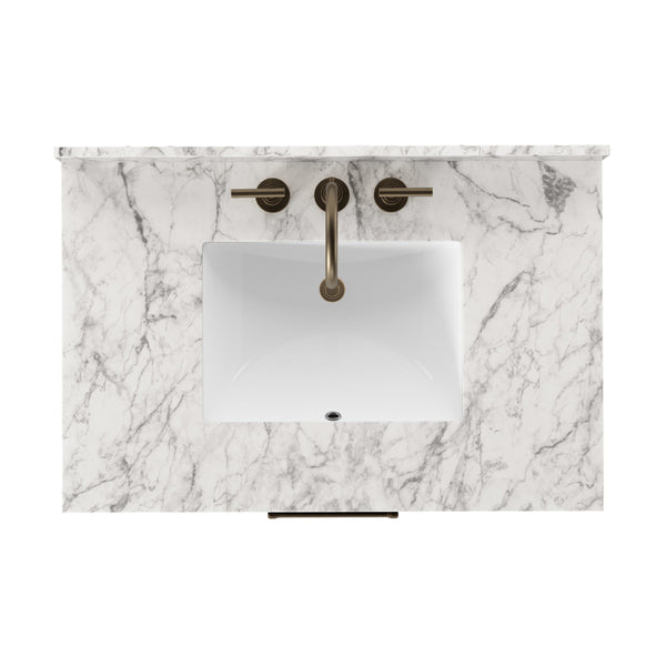 Anthem Single Vanity - Black Wash Oak Veneer