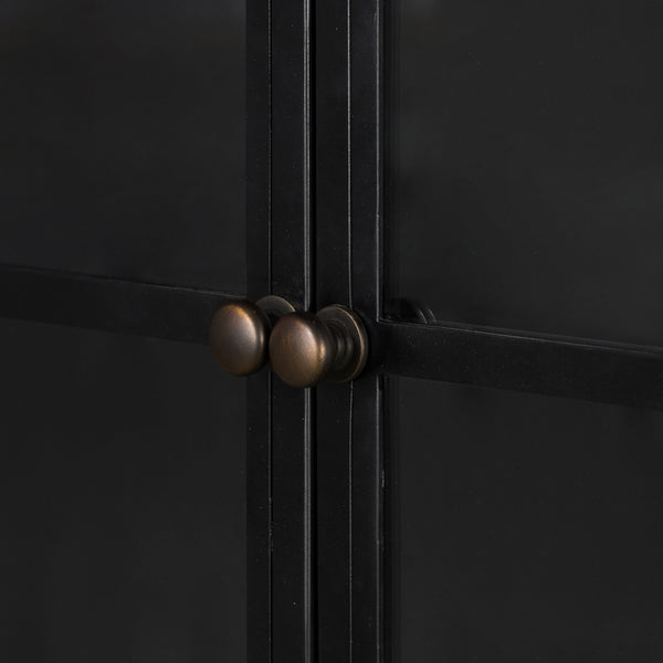 Belmont Wide Metal Cabinet In Black
