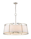 Lenyx Pendant 8 Light Pendant in Brushed Nickel Finish