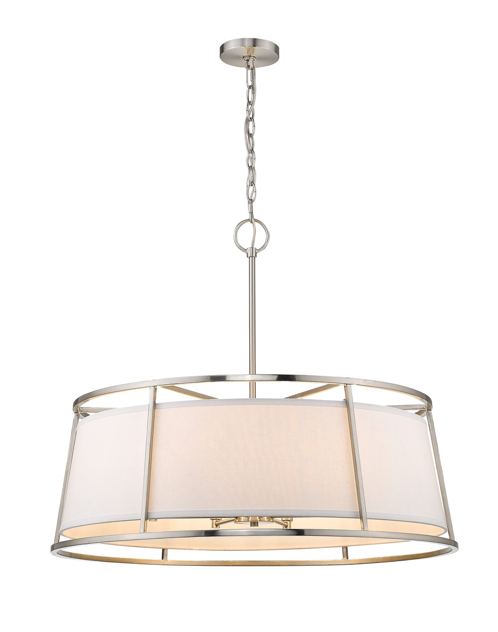 Lenyx Pendant 8 Light Pendant in Brushed Nickel Finish