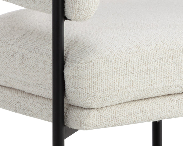 LOLA LOUNGE CHAIR - MERINO PEARL
