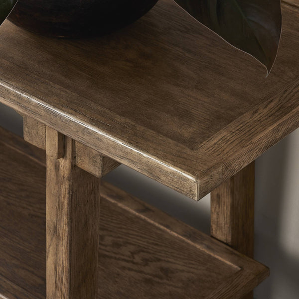 Trinity Console Table - Distressed Light Oak