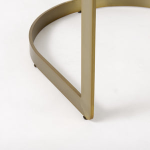 Hollyfield 20.5 x 19.7 x 32.7 Cream Fabric Seat W/ Gold Metal Base Bar Stool