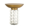 Bubble Glass/Brass Side Table