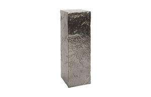 Slate E Pedestal, Liquid Silver