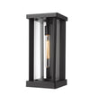Glenwood 1 Light Outdoor Wall Sconce in Black Finish