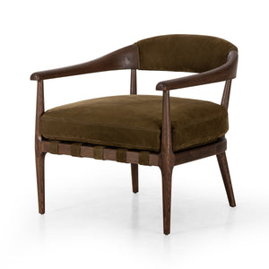 Dane Chair In Cottswald Moss Nubuck