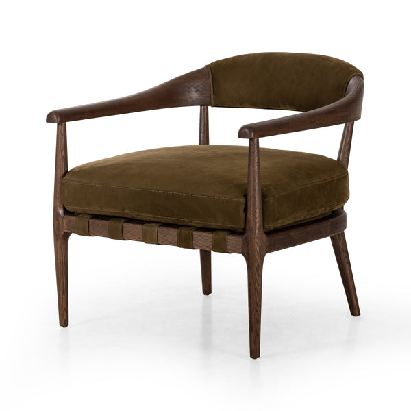 Dane Chair In Cottswald Moss Nubuck