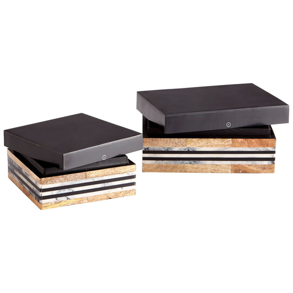 Small Avondale Container in Natural and Black