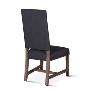 Darcy Dining Chair Dark Grey Linen Driftwood Finish