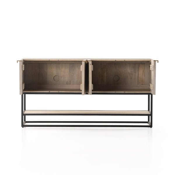 Kelby Small Media Console In Light Wash