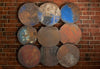 Round Galvanized Wall Décor Asst Color/Style