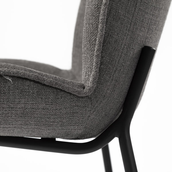 Inala Grey Seat Metal Frame Dining Chair
