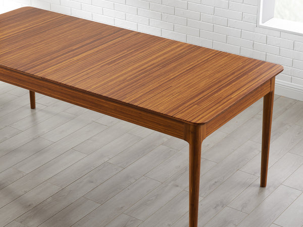 Erikka 110" Double-Leaves Extensible Dining Table, Amber