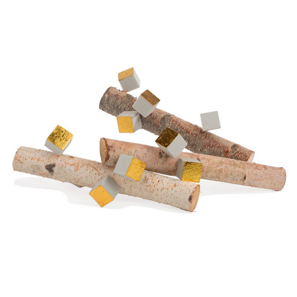 Birch Logs with Cube/ Pivot Wall Play Set of 3