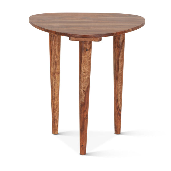 Salem 23" Sheesham Wood Side Table, Natural
