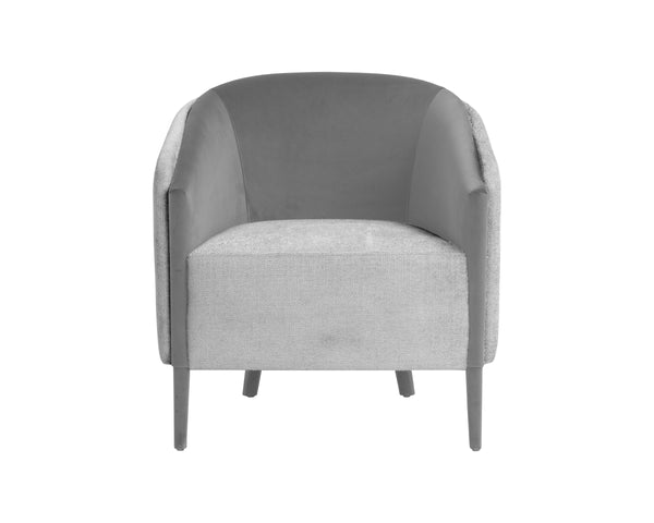 SHEVA ARMCHAIR - SAN REMO WINTER CLOUD / ANTONIO CHARCOAL
