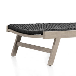 Delano Outdoor Chaise Lounge In Grey