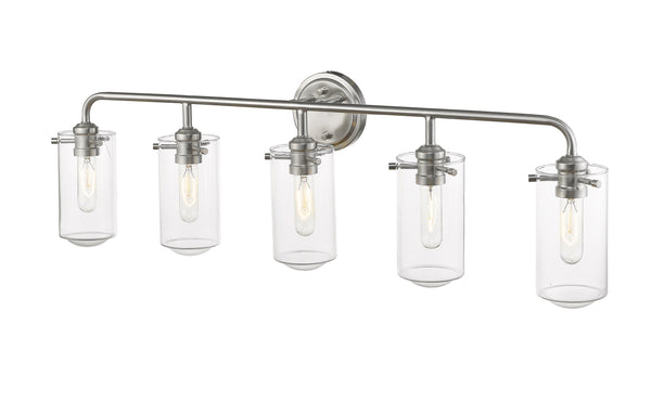 Delaney 5 Light Vanity in Brushed Nickel Finish