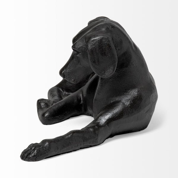Czar 11L x 7W Black Metal Labrador Retriever