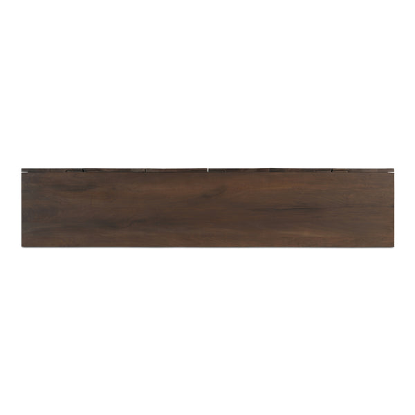 Hadley Media Unit in Warm Brown Neem Wood