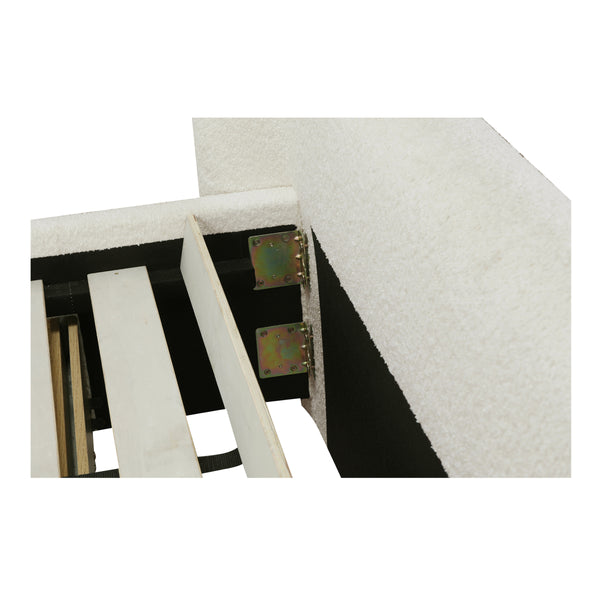 Sophia Queen Storage Bed in Cream with Drawers