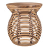 Quito Rattan Side/ End Table w/ Wood Top, Honey