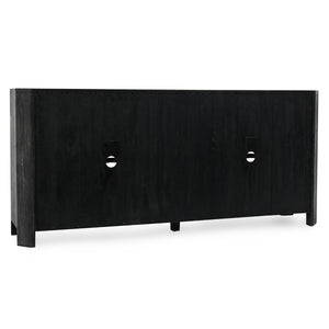 Macarthur Solid Wood 4-Drawer Cabinet in Antique Black
